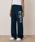 우먼스 아플리케 와이드 팬츠(네이비)