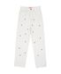 STRAGHT STAR DENIM PANTS white