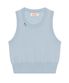 DAISY NEEDLE POINT KNIT VEST sky blue