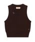 DAISY NEEDLE POINT KNIT VEST brown