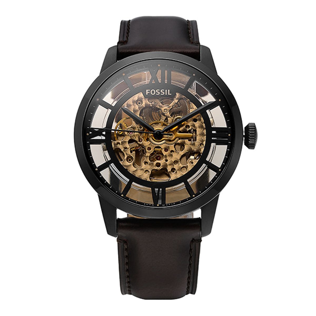 파슬(FOSSIL) ME3098 (Townsman) 타운즈맨 스켈레톤 남성 가죽시계
