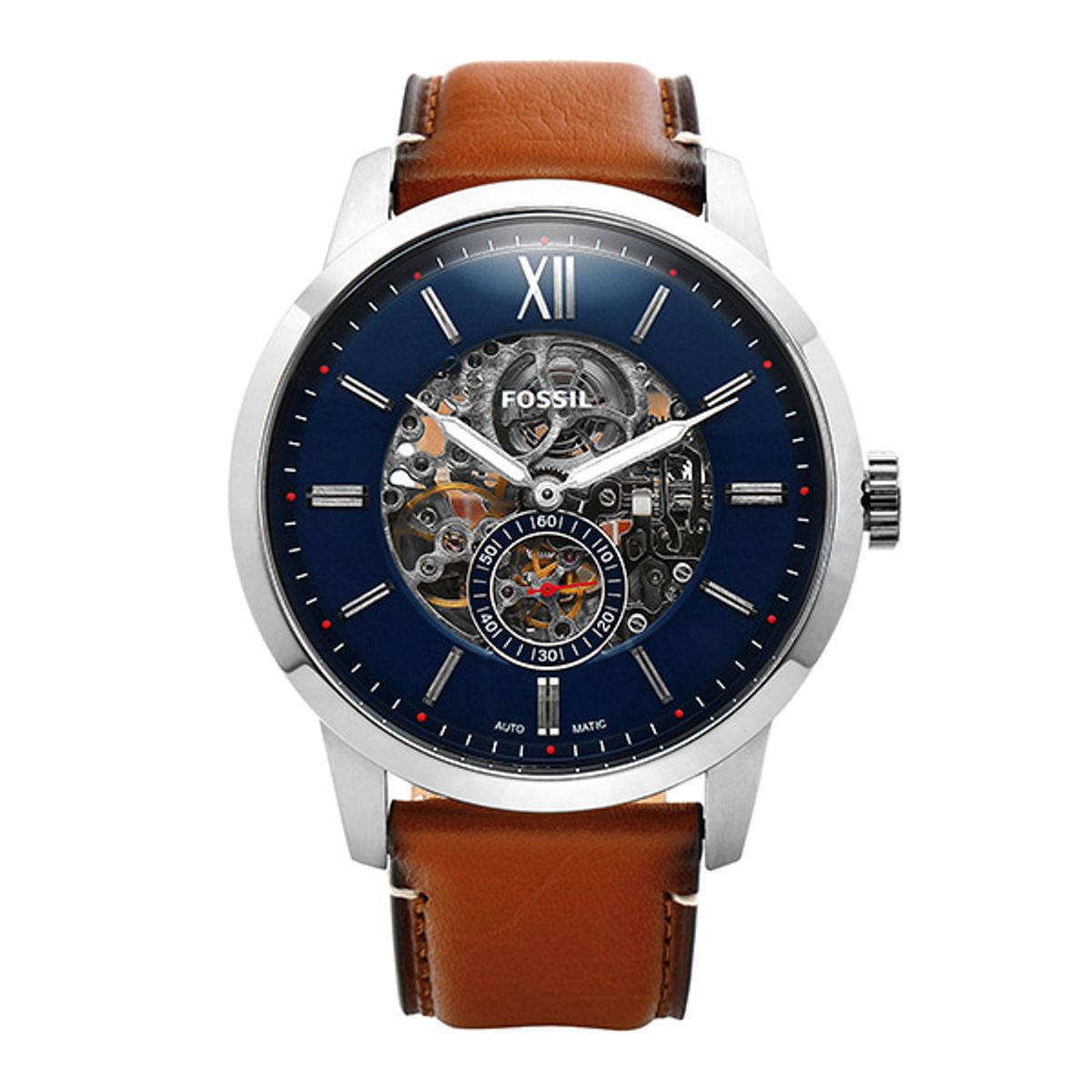파슬(FOSSIL) ME3154 (Townsman) 타운즈맨 스켈레톤 남성 가죽시계