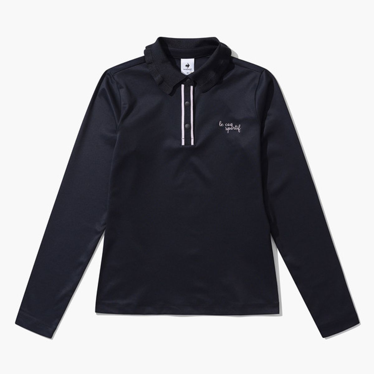 르꼬끄 골프(LECOQ GOLF) 여성 프릴장식 카라 티셔츠 (GP122LTL12)