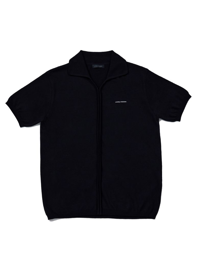 비아이 칼라 니트 (BLACK)