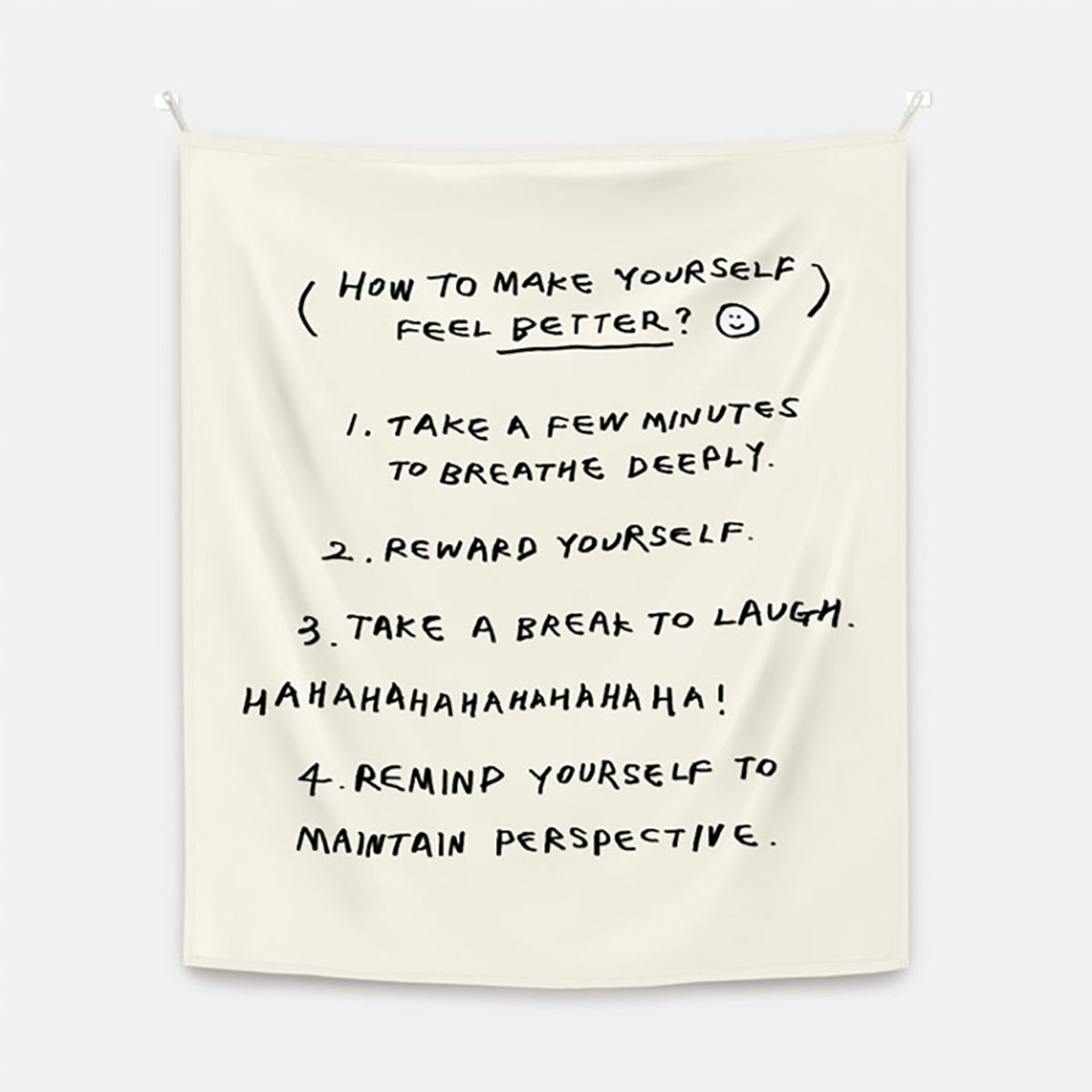 뚜누(TOUNOU) Wan 작가, how to make yourself feel better 패브릭 포스터