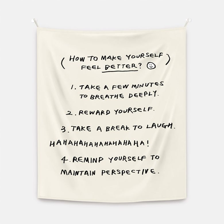 Wan 작가, how to make yourself feel better 패브릭 포스터