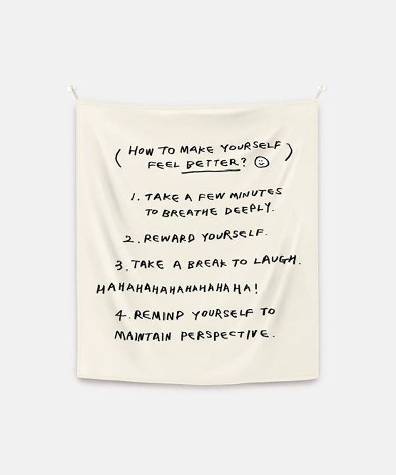 Wan 작가, how to make yourself feel better 패브릭 포스터