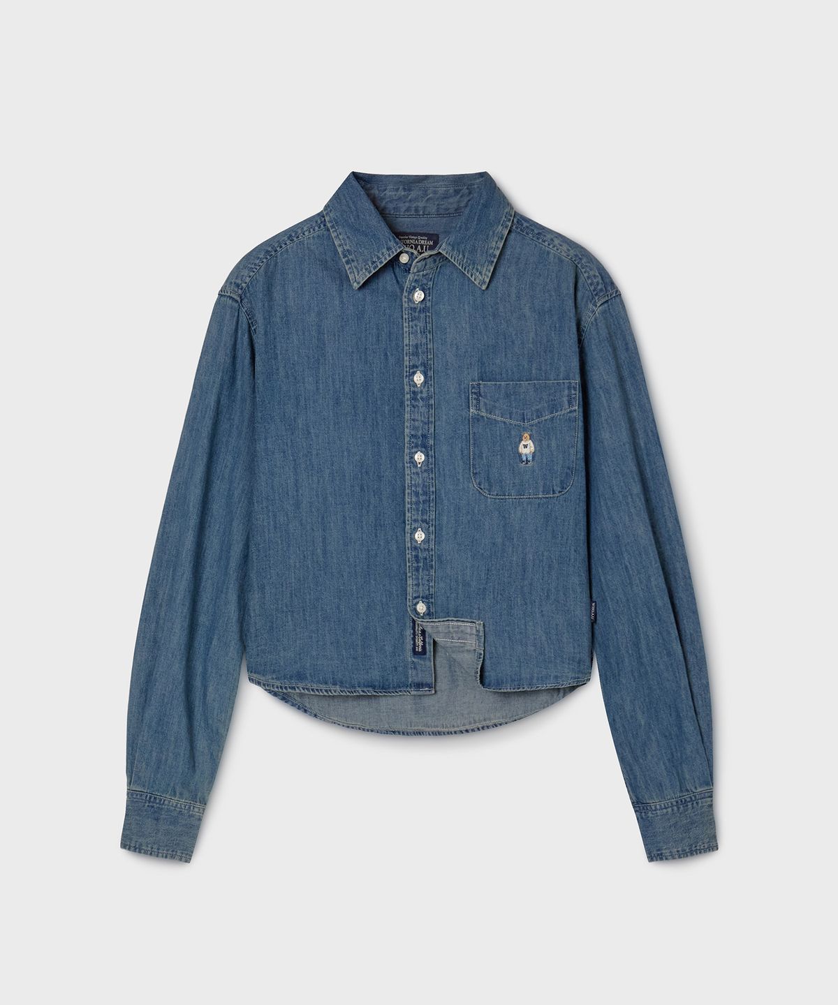 후아유(WHO.A.U) Steve Crop Denim Shirts (F) / WHYJG2334F