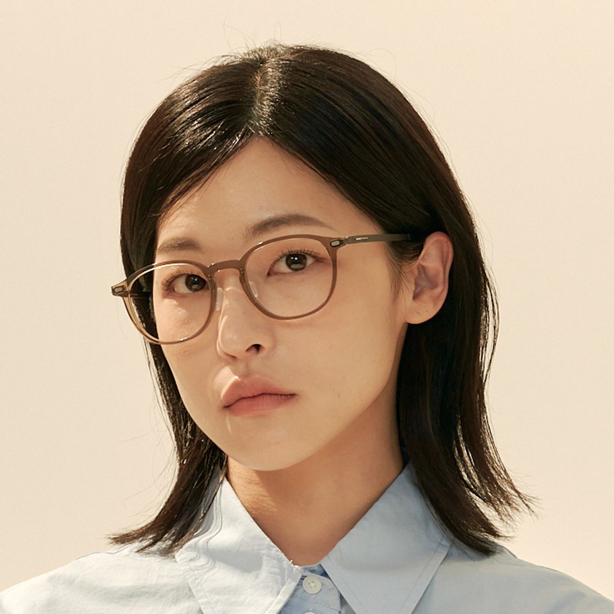 알로아이웨어(ALO EYEWEAR) [The air] AL5309 1310G 초경량 아넬 프레임 카키그레이 안경테 블루라이트 렌즈 선택