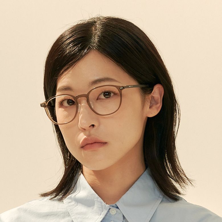 [The air] AL5309 1310G 초경량 아넬 프레임 카키그레이 안경테 블루라이트 렌즈 선택
