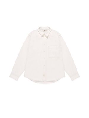 G CLASSIC COTTON TWILL SHIRT (WHITE)