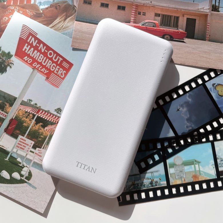 슬림 10000mAh 보조배터리 C타입 케이블 8핀 젠더