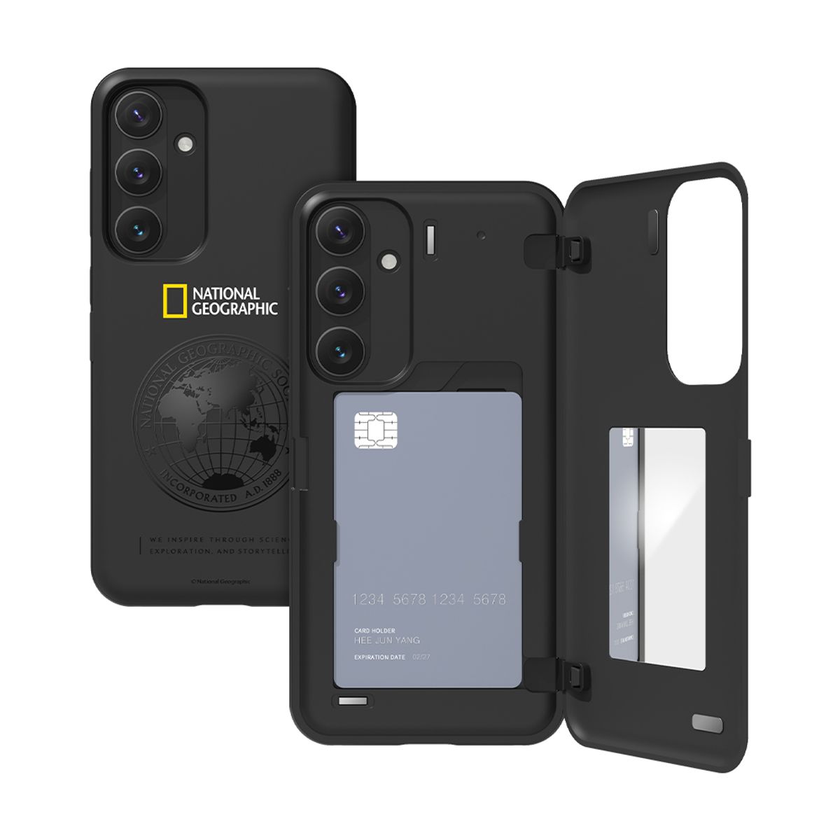 내셔널지오그래픽 모바일(NATIONAL GEOGRAPHIC MOBILE) 갤럭시S24 시리즈 글로벌씰 마그네틱 카드도어 범퍼 케이스