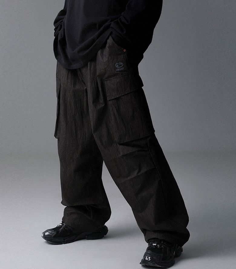 Rne Big Pocket Pants BLACK