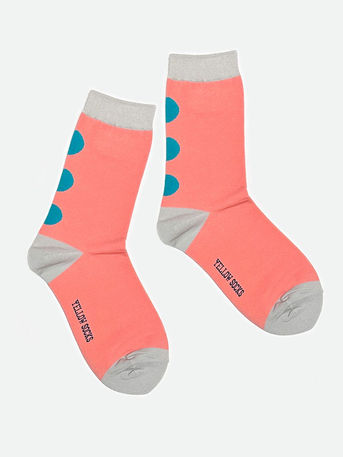 옐로우삭스(YELLOWSOCKS) 뒷라인 도트 핑크