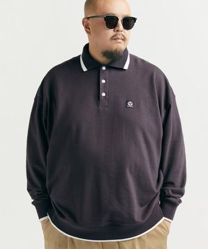 [빅사이즈]시티 그라운드 럭비 스웻셔츠 차콜