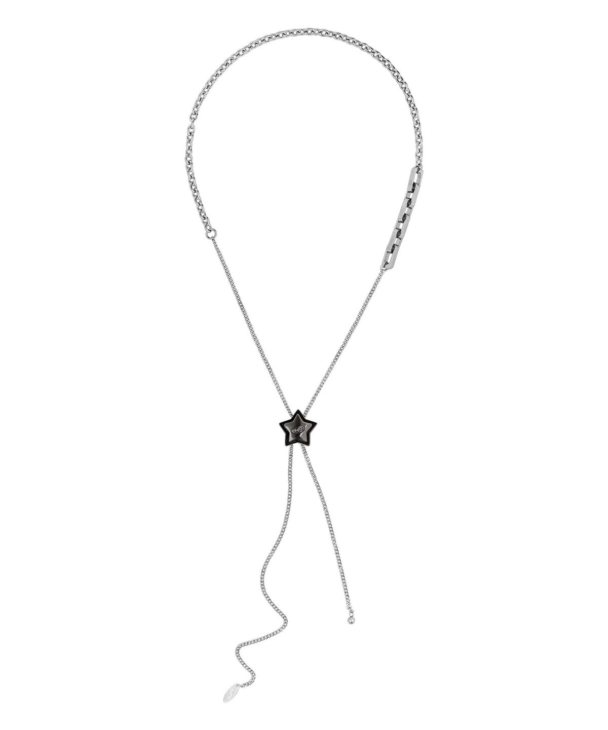 센티멍(SENTIMENTS) NO.479 [BLACK] STAR CODE LOCK MIX CHAIN NECKLACE