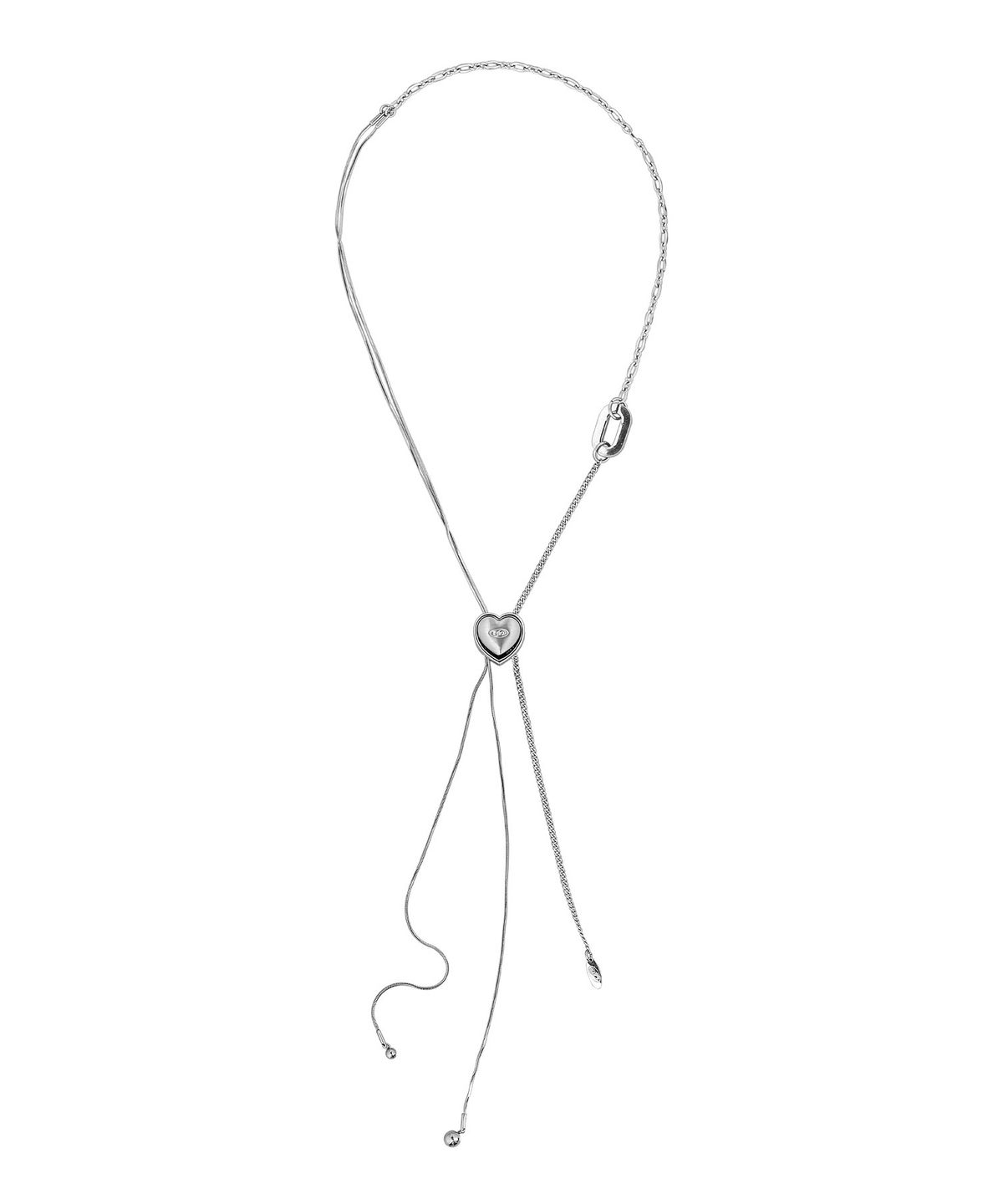 센티멍(SENTIMENTS) NO.480 [SILVER] HEART CODE LOCK CHAIN NECKLACE