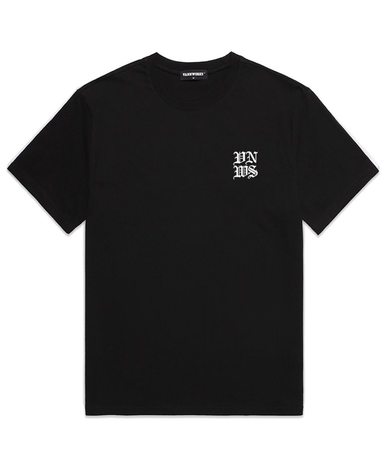 VNWS ARAB LOGO 오버핏 반팔 티셔츠 (VS0076) 블랙