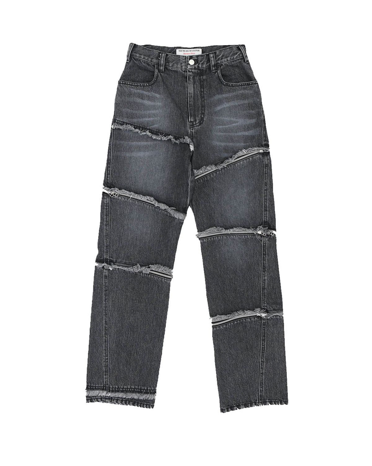 더뮤지엄비지터(THEMUSEUMVISITOR) ZIPPER JEAN (BLACK)