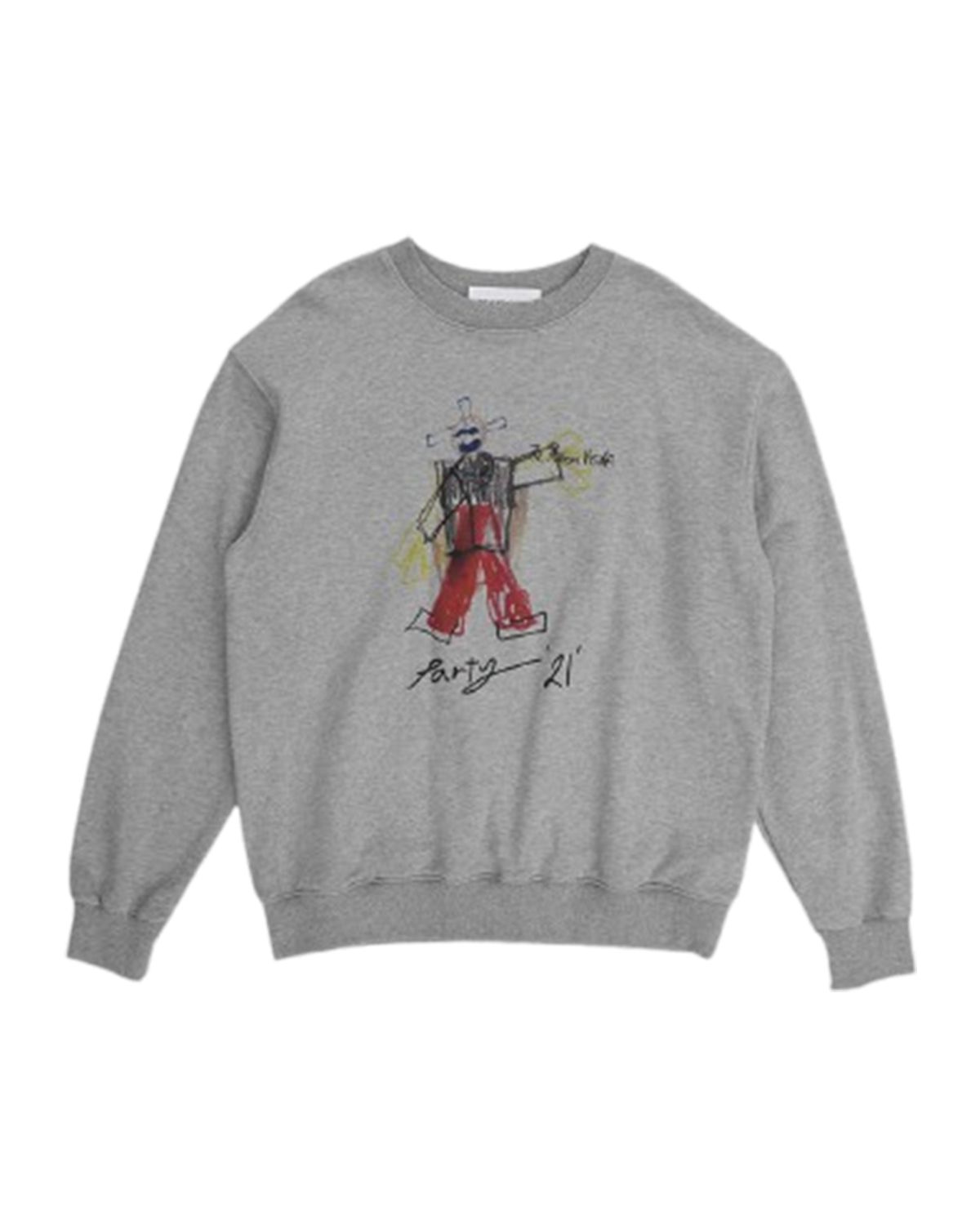 더뮤지엄비지터(THEMUSEUMVISITOR) 21 IN PARIS PRINTED SWEATSHIRTS (GREY)