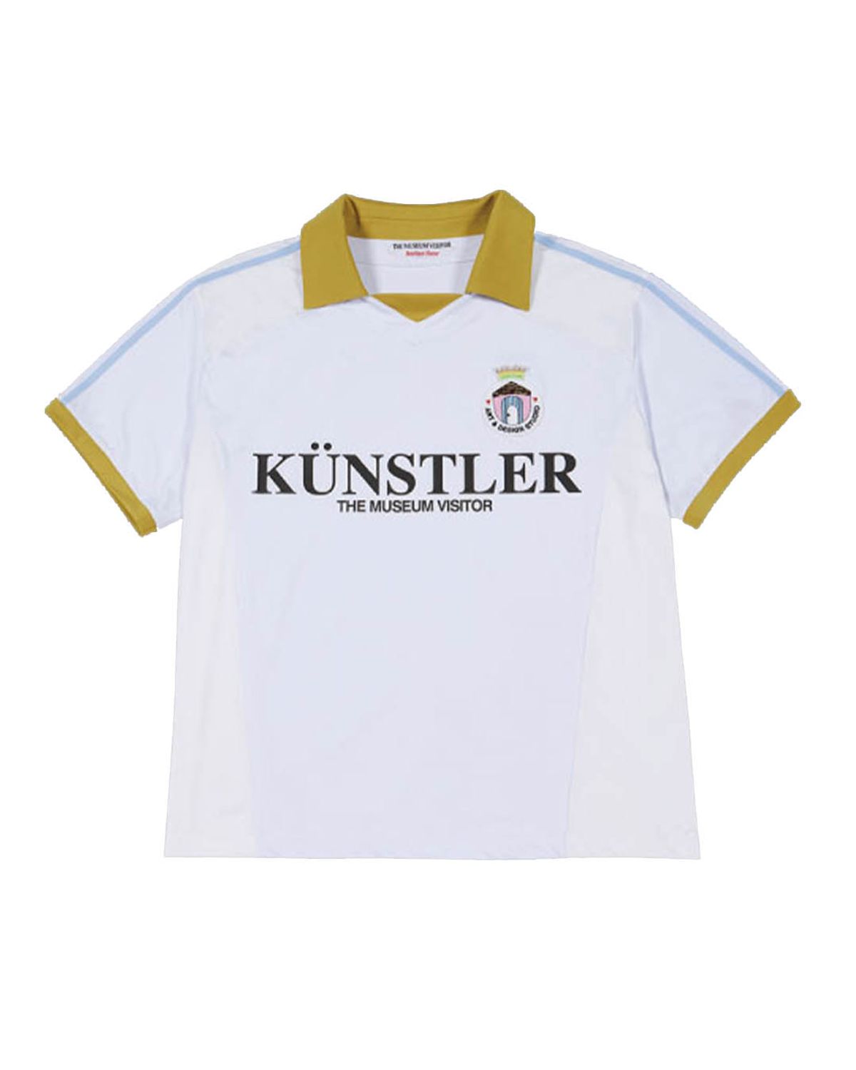 더뮤지엄비지터(THEMUSEUMVISITOR) KUNSTLER SOCCER JERSEY PK T-SHIRTS (WHITE)