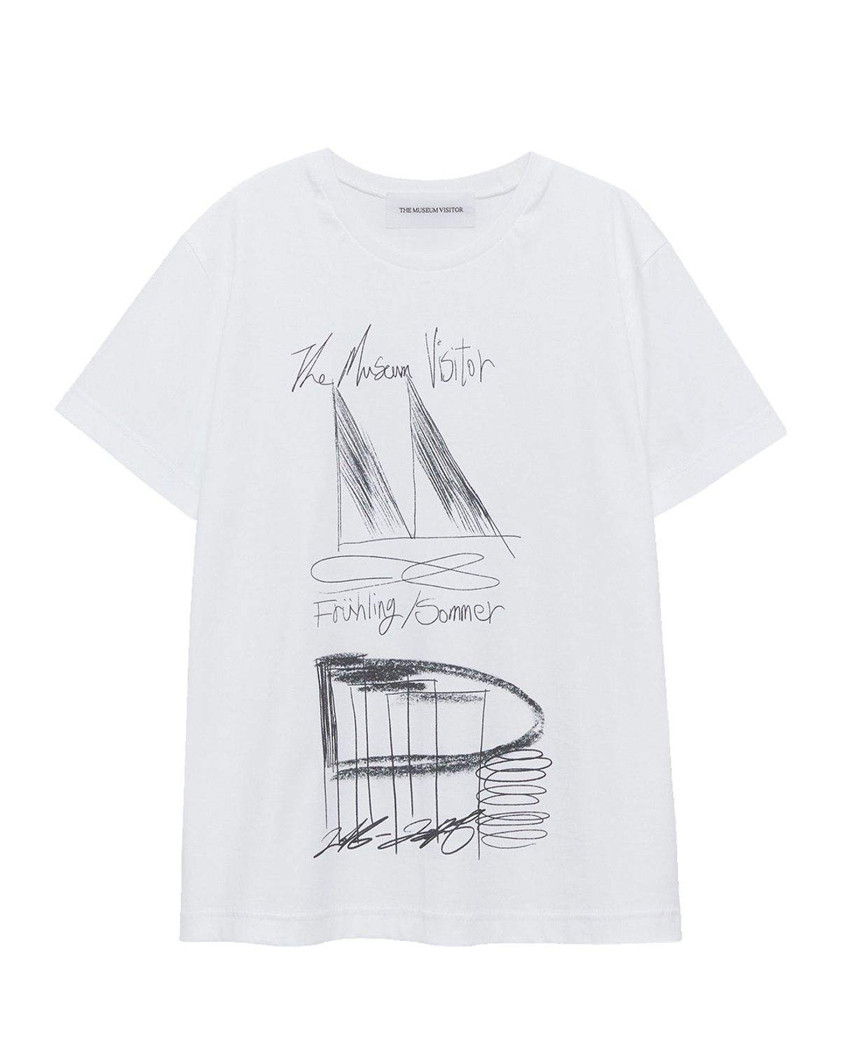 더뮤지엄비지터(THEMUSEUMVISITOR) ARCHITECTURE T-SHIRTS (WHITE)