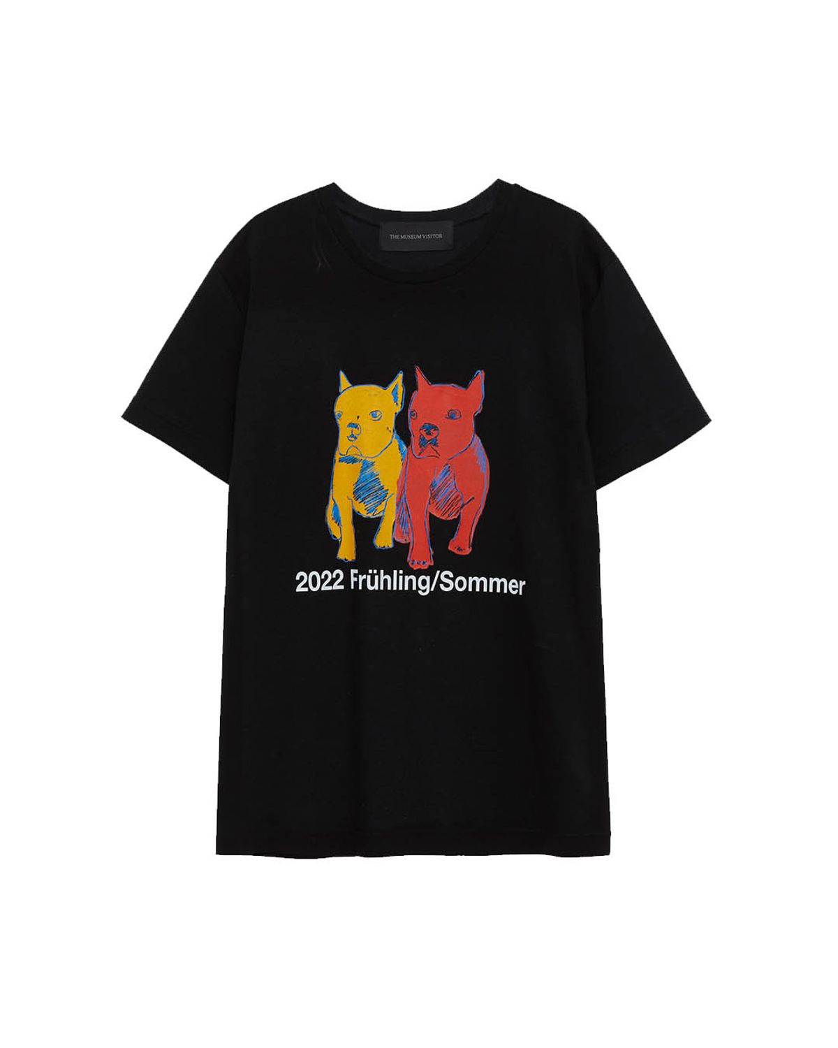 더뮤지엄비지터(THEMUSEUMVISITOR) BULLDOG T-SHIRTS (BLACK)