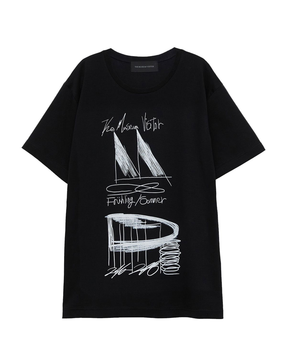 더뮤지엄비지터(THEMUSEUMVISITOR) ARCHITECTURE T-SHIRTS (BLACK)