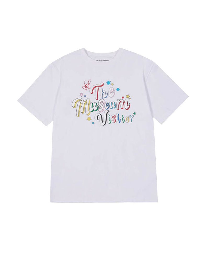 PARTY GLITTER LOGO T-SHIRTS (WHITE)
