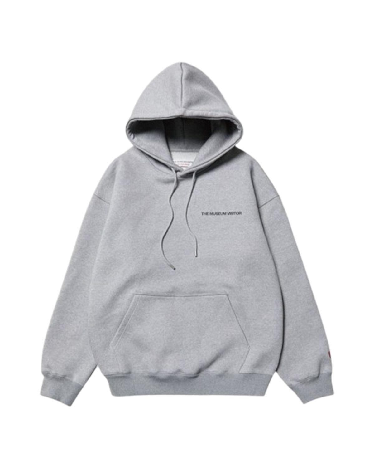 더뮤지엄비지터(THEMUSEUMVISITOR) ESSENTIAL LOGO HOODY (GREY)