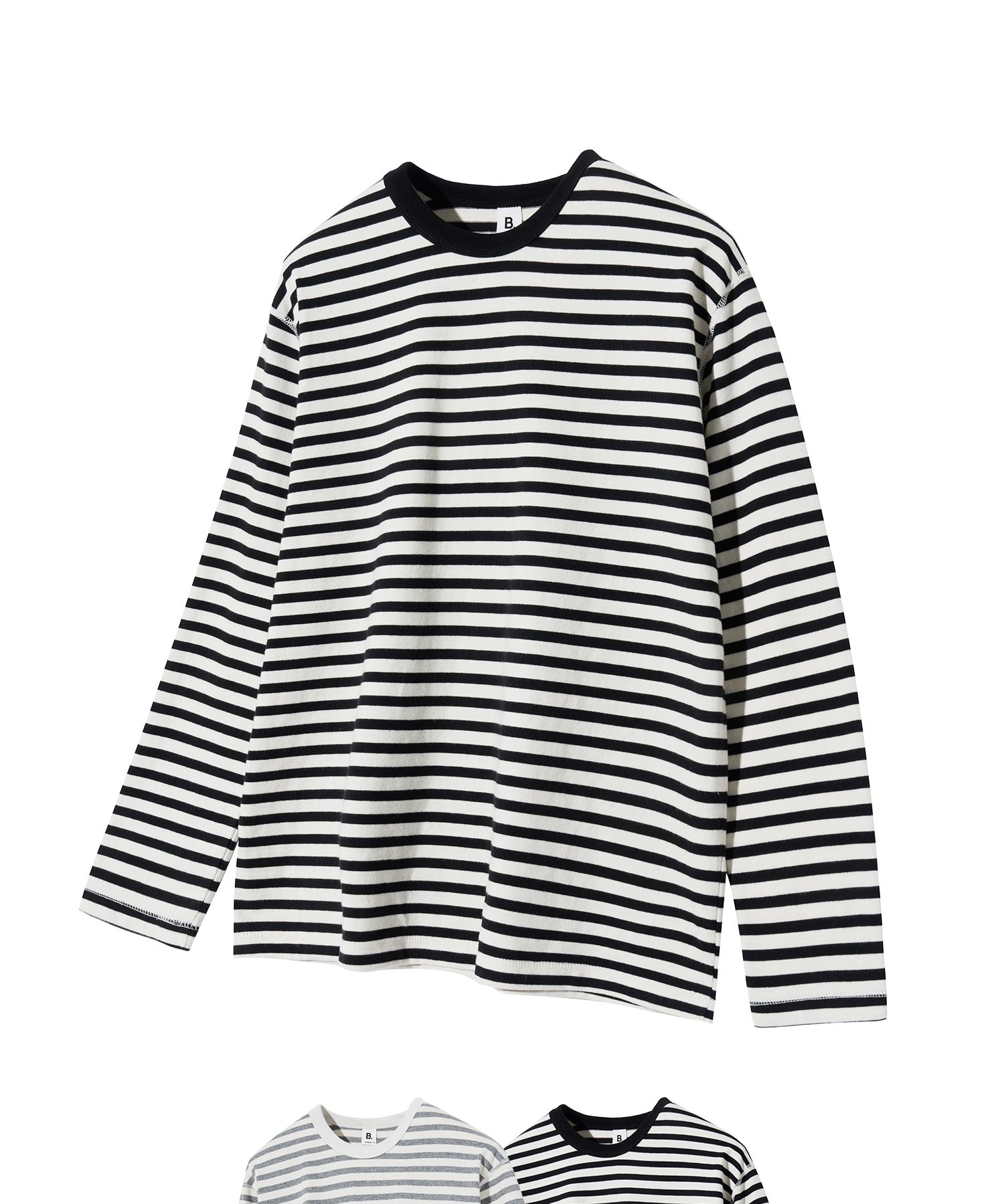 MUSINSA | BRENSON B. Loose Fit Odlampe Stripe Long Sleeve T-shirt