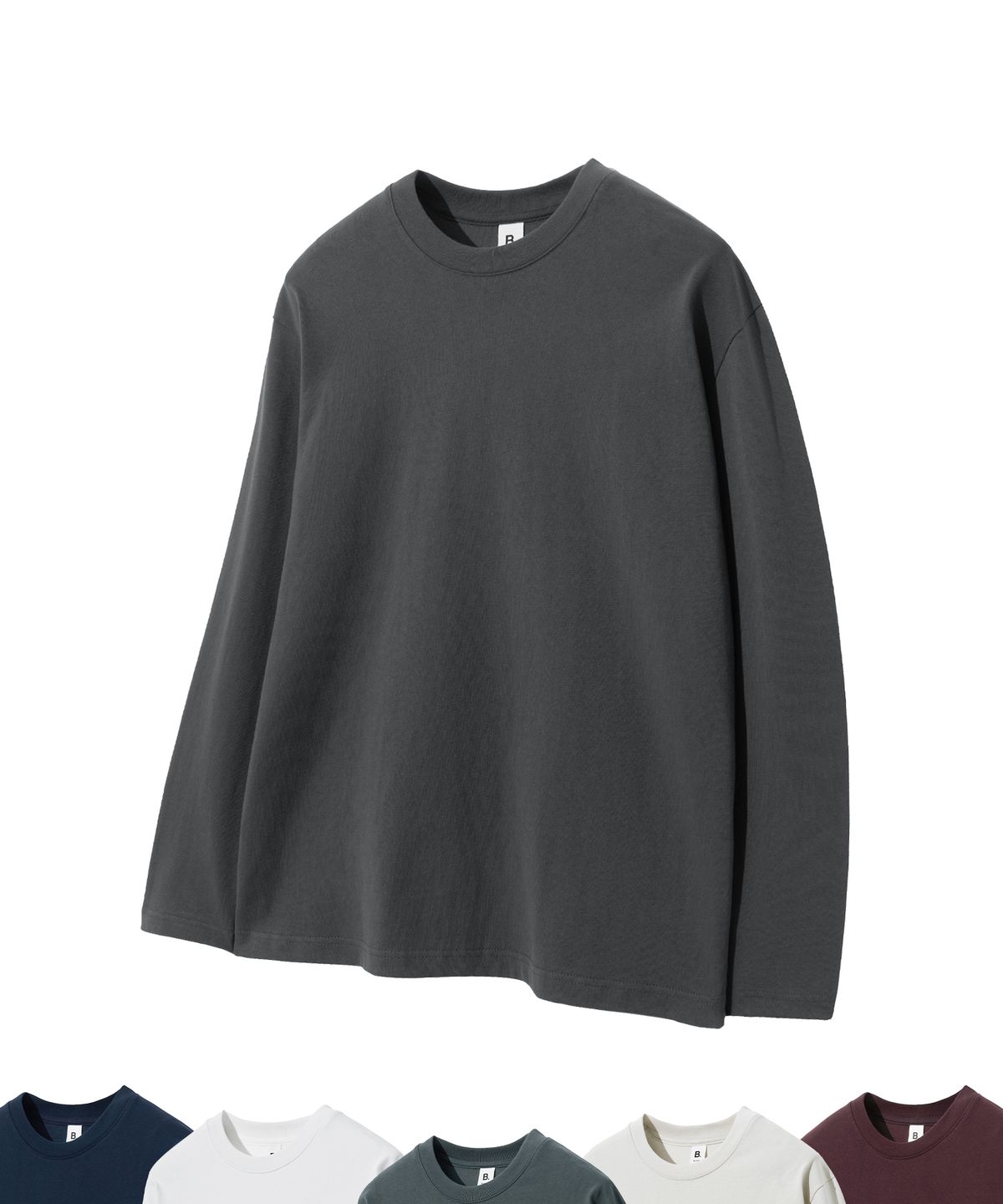 브렌슨(BRENSON) B. 루즈핏 베이직 긴팔티 ( 7Color )