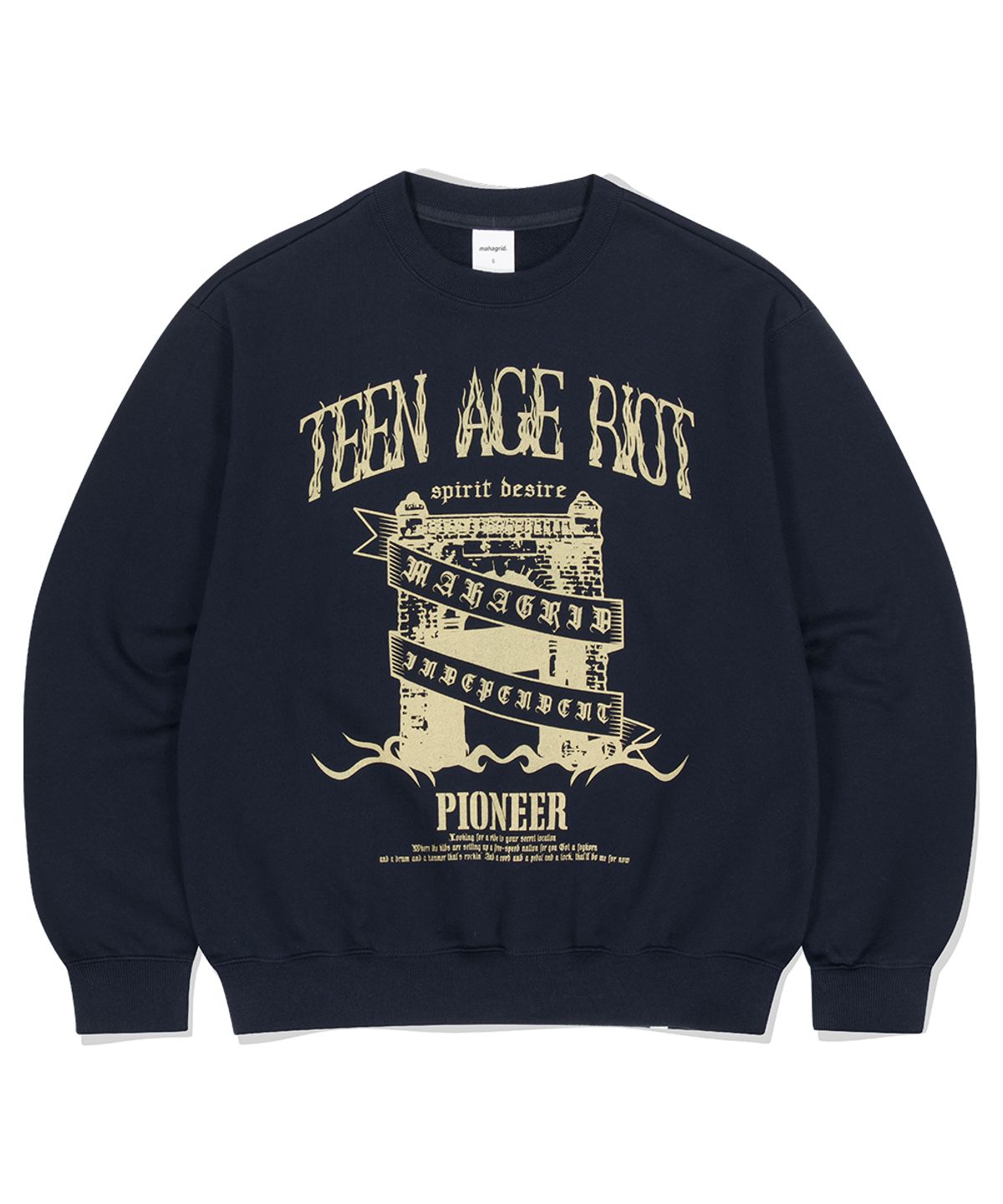 마하그리드(MAHAGRID) INDEPENDENCE SWEATSHIRT NAVY(MG2ESMM455A)