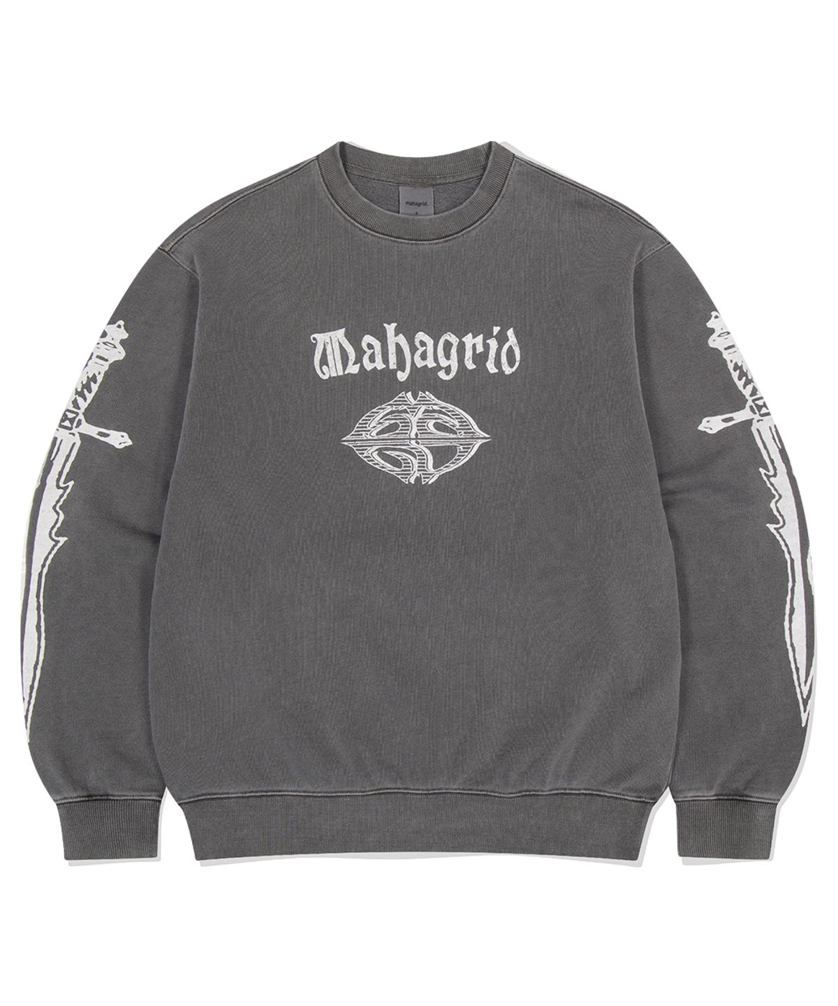 마하그리드(MAHAGRID) DAGGER PIGMENT SWEATSHIRT CHARCOAL(MG2ESMM457A)