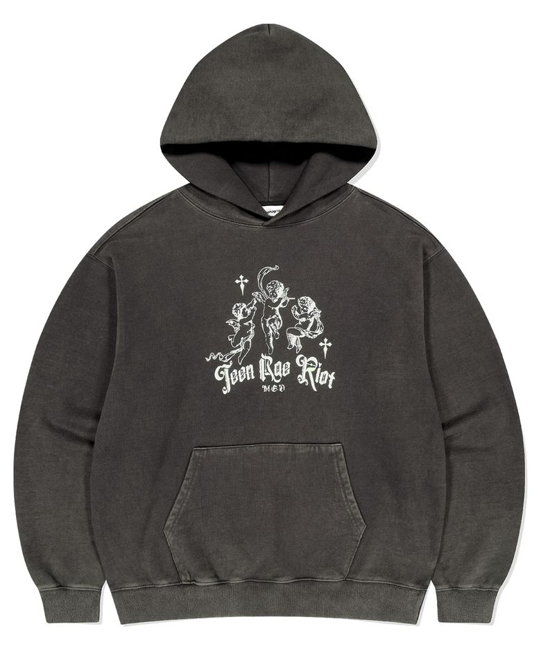 WASHED ANGEL HOODIE BLACK(MG2ESMM405A)