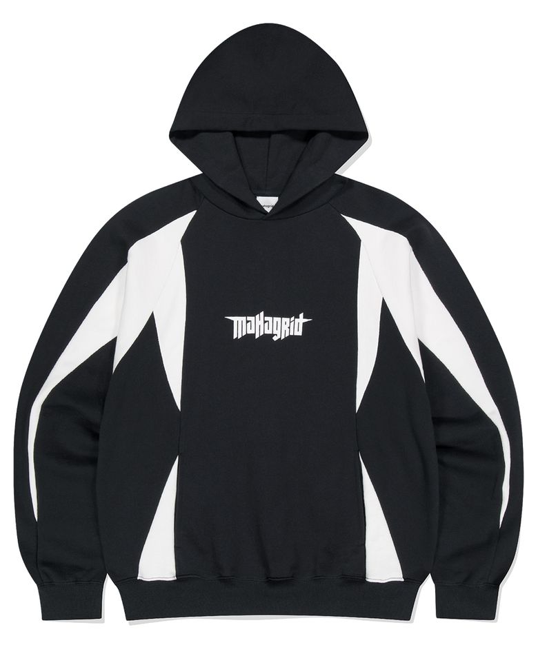 PANEL RACING HOODIE BLACK(MG2ESMM404A)