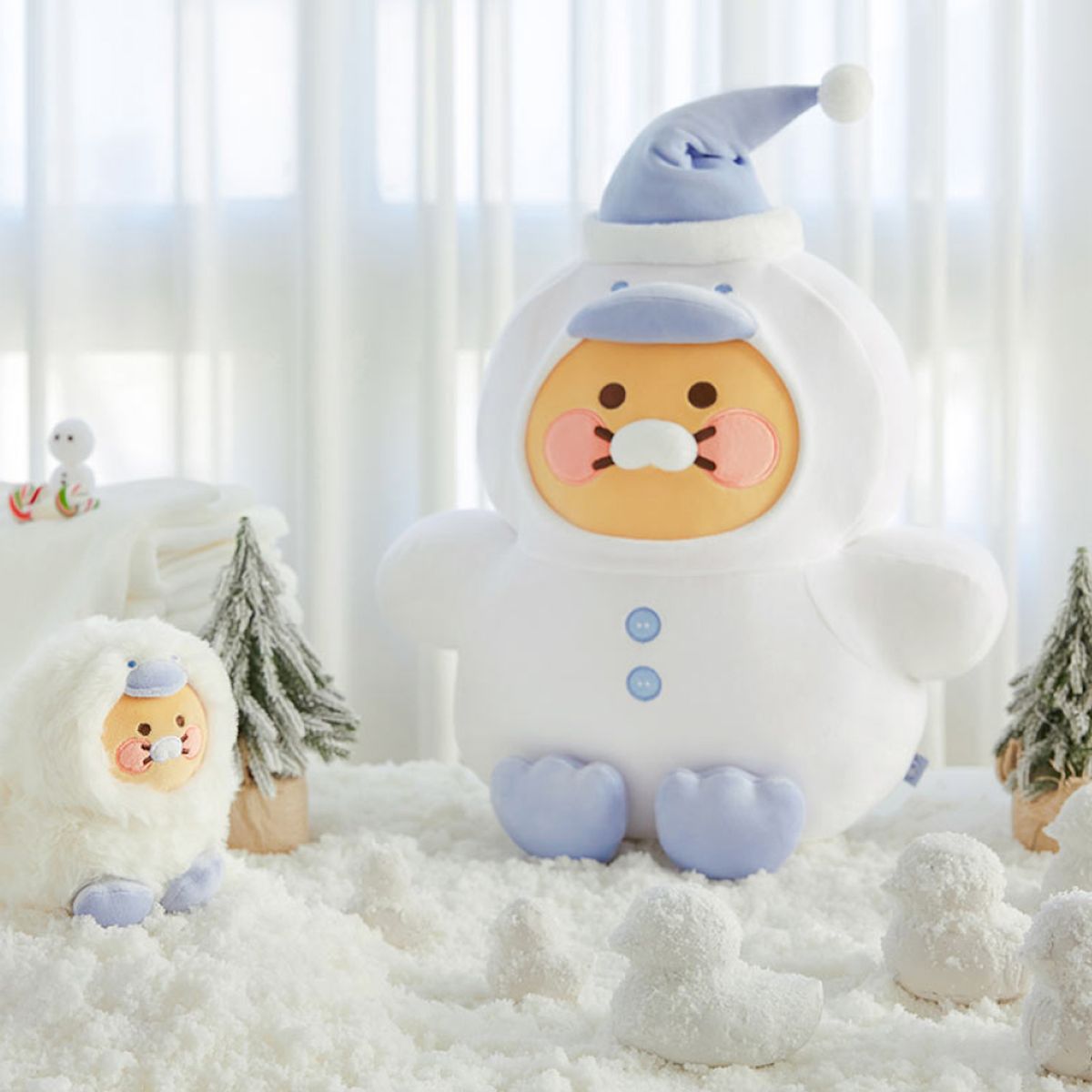 카카오프렌즈(KAKAO FRIENDS) 화이트에디션 눈오리인형_춘식이