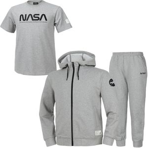 남녀공용 스웨트  후드집업 자켓 +조거팬츠+반팔티 3종 세트 [라이트멜란지]