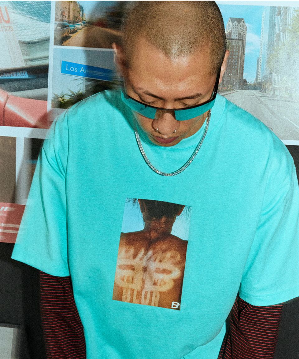 Tシャツ・カットソー BLUR 1.0 TANNING GIRL SHORT SLEEVE 4FK973 TANNING GIRL SHORT SLEEVE - BLUR | 블러