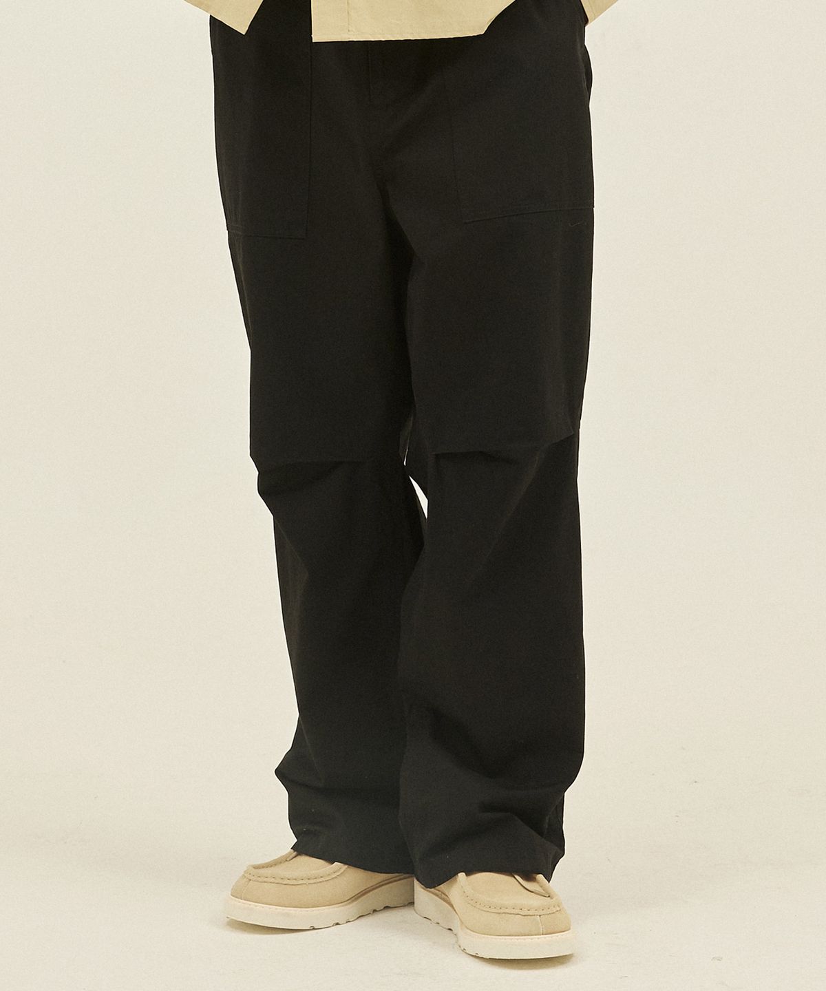꼬모니노즈(COMONINOZ) COTTON FATIGUE PANTS [2 COLOR]