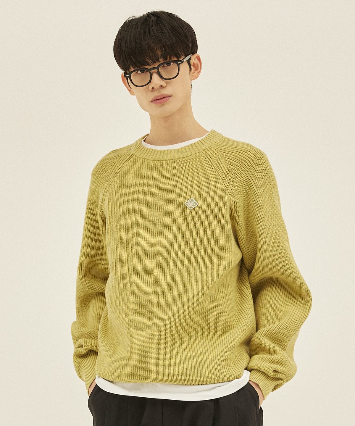 꼬모니노즈(COMONINOZ) ROUND PULLOVER KNIT [5 COLOR]