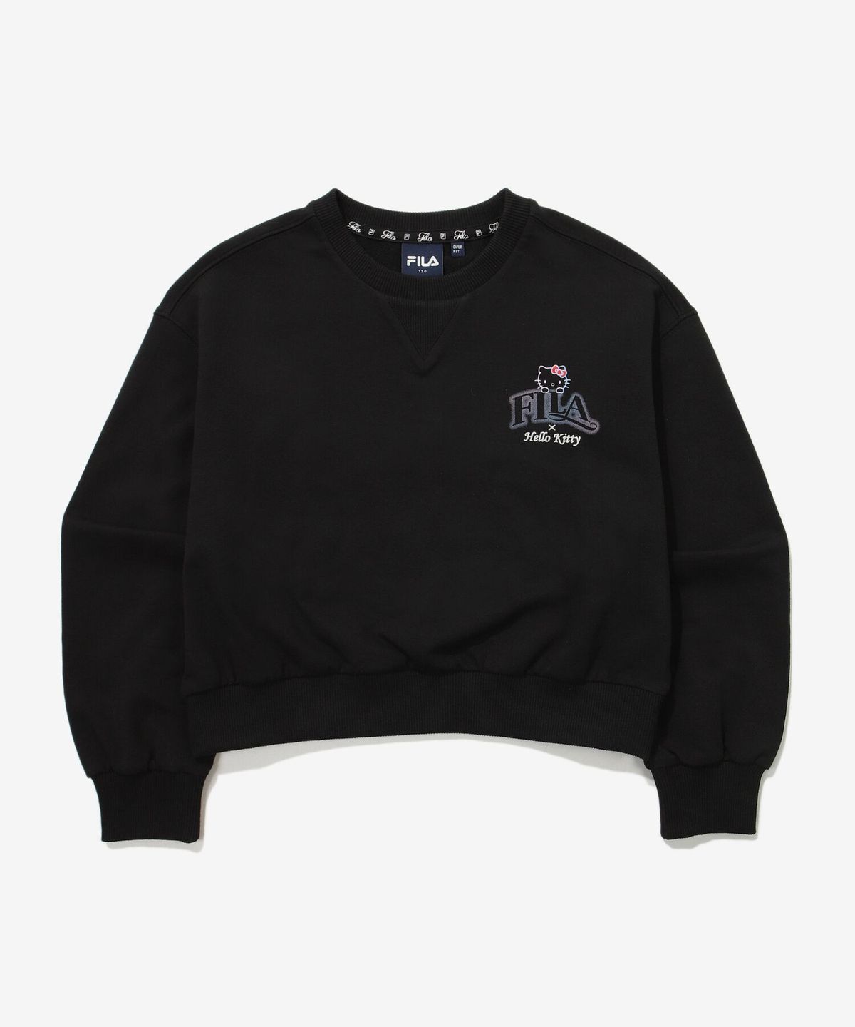 휠라 키즈(FILA KIDS) 헬로키티 콜라보레이션 맨투맨(FK2POG1K01FBLK)