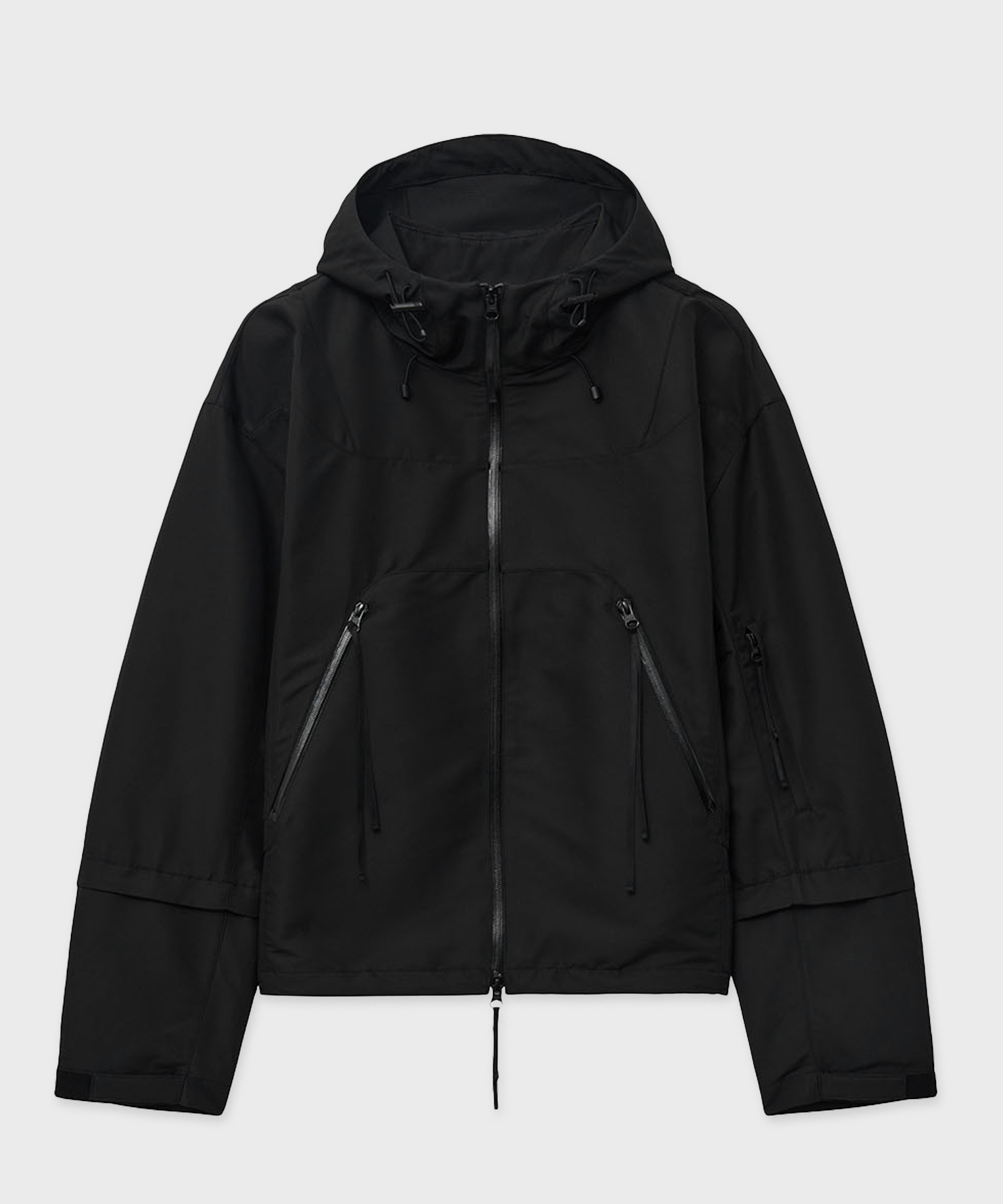 MUSINSA | LMOOD Saint Hood Windbreaker Jumper Carbon Black