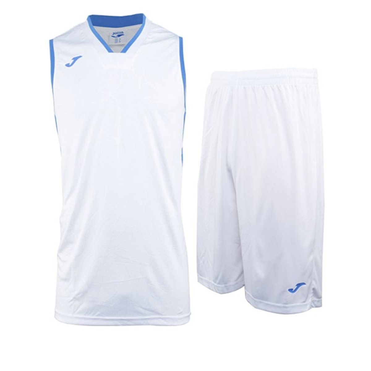 조마(JOMA) 101373.207 캠퍼스 농구 상하의 세트 WHITE-ROYAL BLUE  SLEEVELES