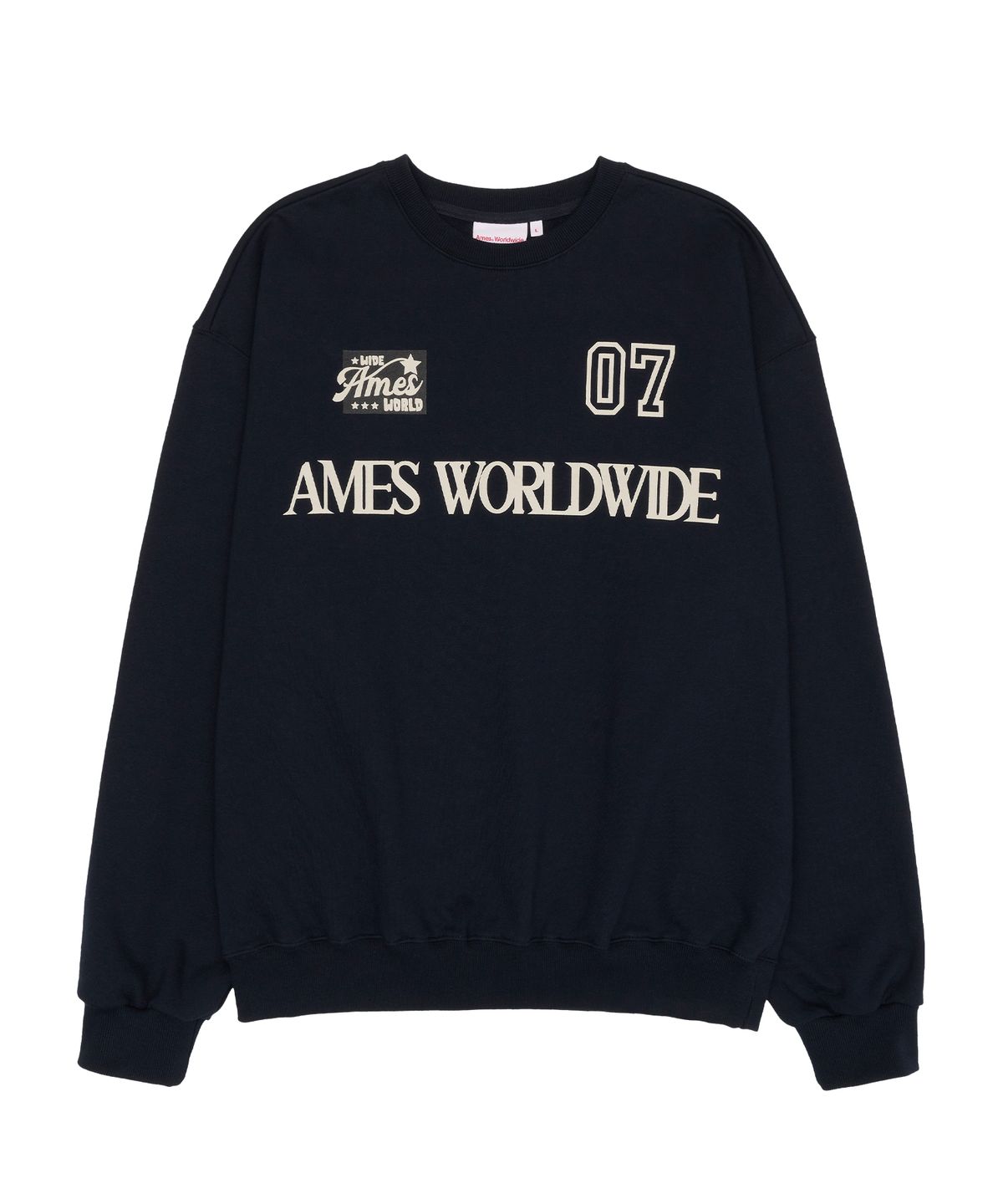 아메스 월드와이드(AMES-WORLDWIDE) 07 MESSAGE SWEATSHIRT NAVY