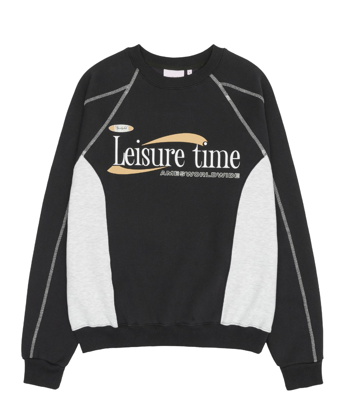 아메스 월드와이드(AMES-WORLDWIDE) LEISURE TIME LOGO SWEATSHIRT CHARCOAL