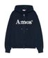 BASIC LOGO HOODIE ZIP UP NAVY