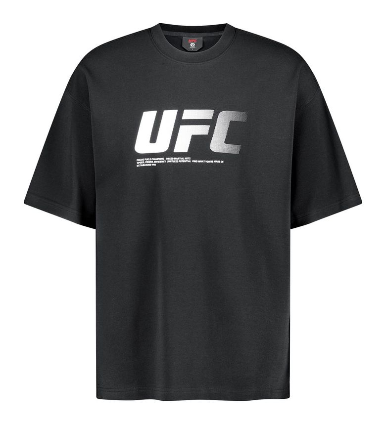 [지코 착용] UFC 제로 100 오버핏 반팔 티셔츠 차콜 U4SSV2312CH