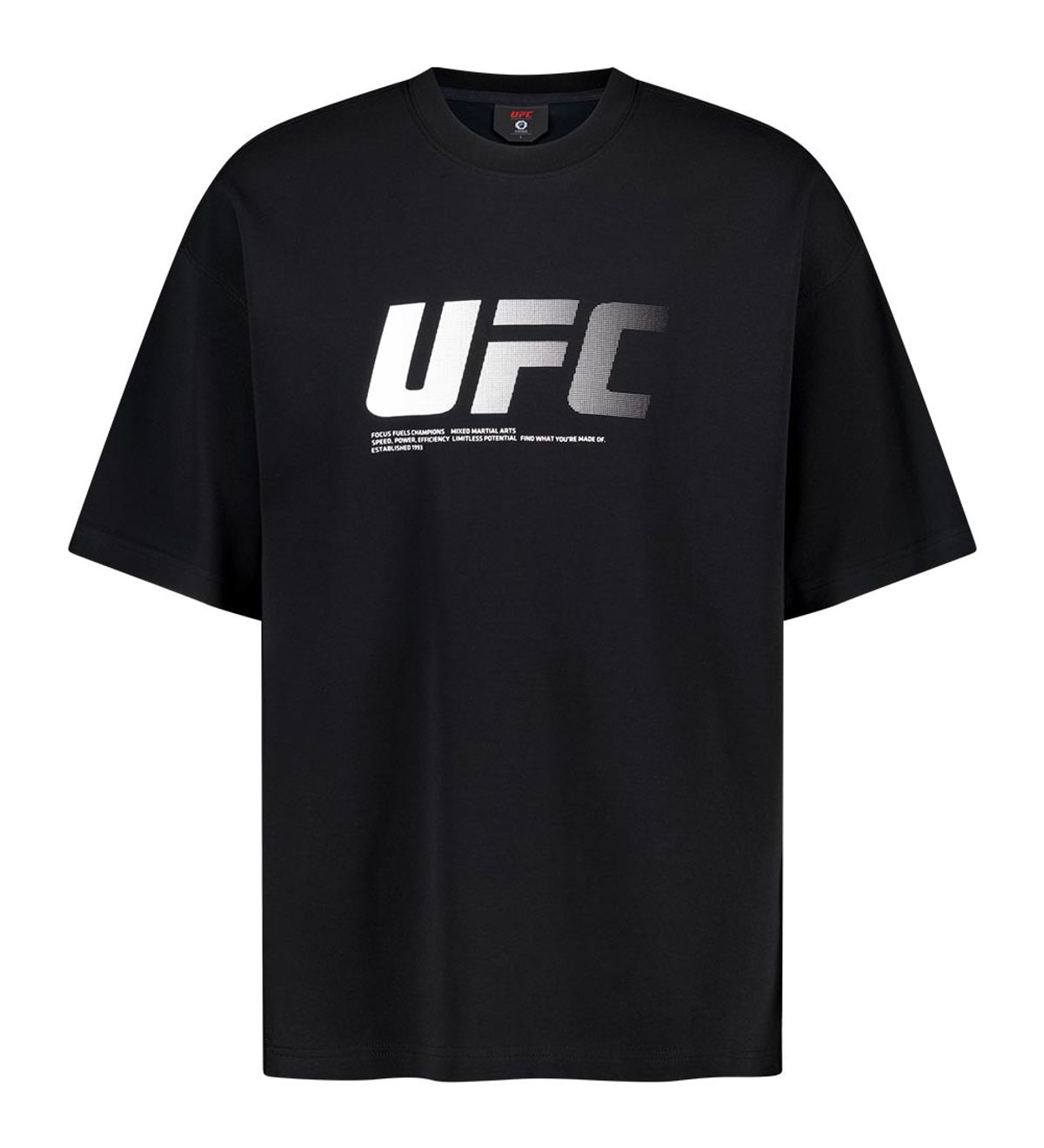 유에프씨 스포츠(UFC SPORT) UFC 제로 100 오버핏 반팔 티셔츠 블랙 U4SSX2312BK